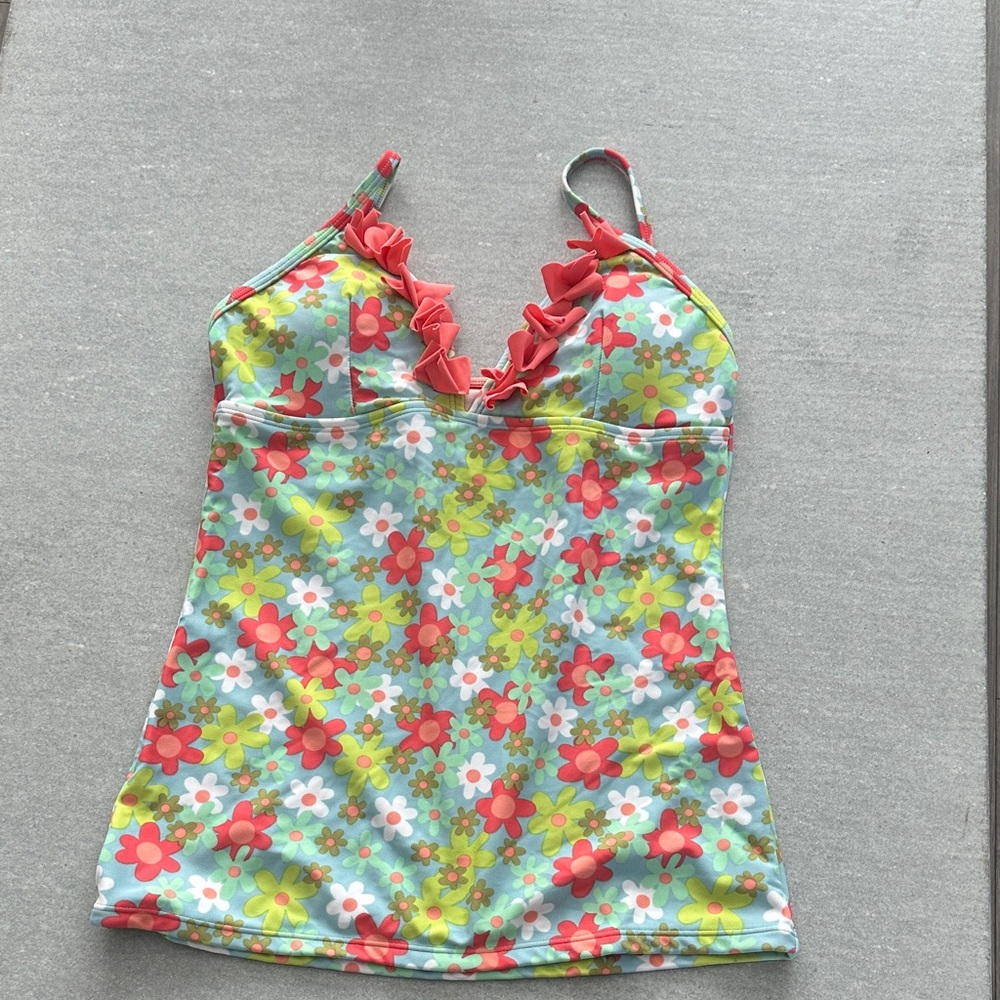 Vibrant Floral Swim Camisole